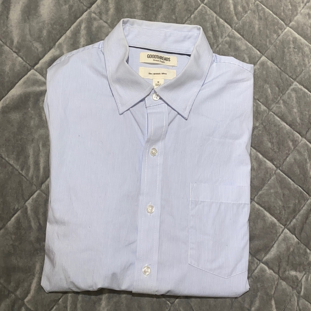 Good Threads male slim fit work shirt button down